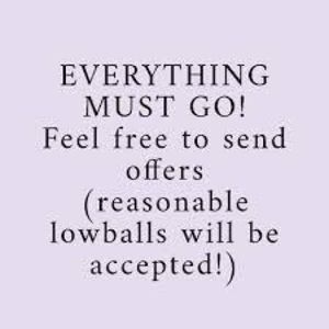 Make me offers! Closet CLEAROUT!